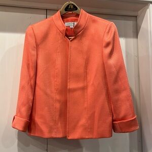 Tahari 3/4 sleeve Tangerine short jacket